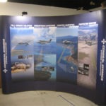 10' curved wall pop up display
