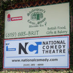 Outdoor theatre signs