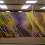 Conference room glass graphic on translucent film