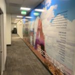 Large office mural printed and installed