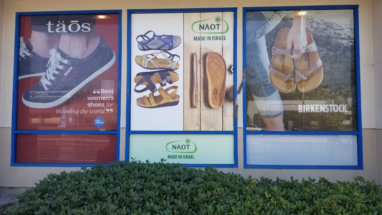 Window Graphics - Opaque Window Coverings featuring retail items