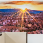 Type 2 Digital Wall Mural sunset over rugged canyon spires