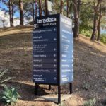 Double-sided Campus Wayfinding Sign at Teradata