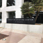 Backlit Identity signage for executive briefing center at Teradata